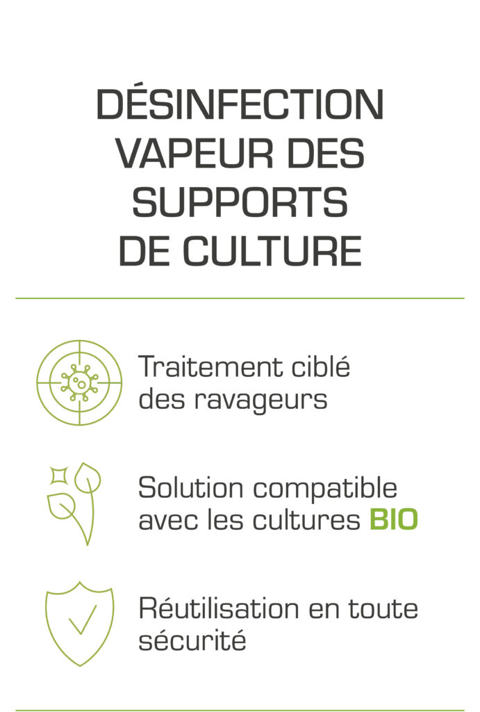 Solution de désinfection vapeur